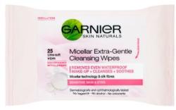 Garnier Skin Naturals 3in1 kímélő micellás arctisztító kendő 25db