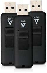 V7 Retractable 4GB 3pack VF24GAR-3PK-3E Memory stick