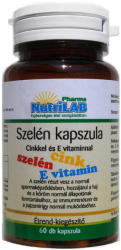 NutriLAB Szelén kapszula cinkkel és E-vitaminnal 60 db