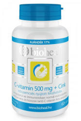 bioheal C-vitamin 500 mg+Cink Időszemcsés nyújtott felszívódású kapszula 70 db