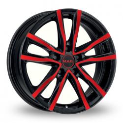 Mak Milano Black & Red CB60.1 5/114.3 18x7 ET40