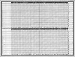 Magnetoplan Planner magnetic anual MAGNETOPLAN Continous, 90x120 cm