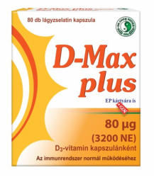 Dr. Chen Patika D-Max Plus D3-vitamin (3200NE) kapszula 80 db