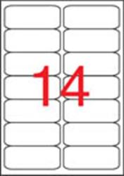 APLI Etikett, univerzális, 99, 1x38, 1 mm, kerekített sarkú, APLI, 1400 etikett/csomag (LCA2419) - iroda24