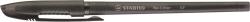 STABILO Golyóstoll, 0, 35 mm, kupakos, STABILO Re-Liner , fekete (TST86846)