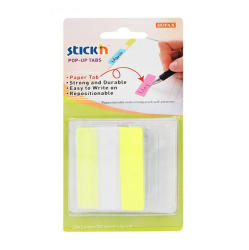 STICK'N Film index autoadeziv, 38 x 50 mm, cu tab hartie, STICK'N Pop-up