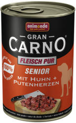 Animonda GranCarno Senior - Chicken & Turkey Hearts 24x400 g