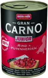 Animonda GranCarno Junior - Beef & Turkey Hearts 24x400 g