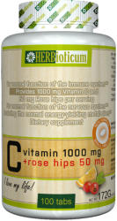 HERBioticum C-vitamin 1000 mg+Csipkebogyó tabletta 100 db