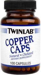 Twinlab Copper Caps réz kapszula 100 db