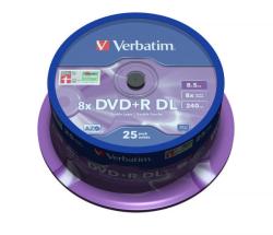 Verbatim DVD+R DL Verbatim, 8.5 GB, 25 Bucati (43757) - pcone
