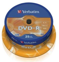 Verbatim DVD-R AZO , 4.7GB, 16X, argintiu, 43522 (43522) - pcone
