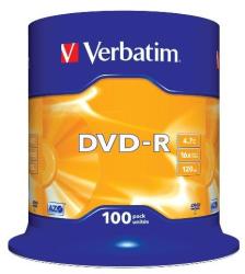 Verbatim DVD-R 100 bucati, 16x, 4.7GB (43549) - pcone