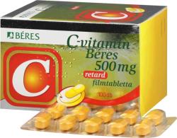 BÉRES C-Vitamin 500 mg retard tabletta 100 db