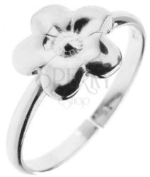 Ekszer Eshop Gyűrű 925 ezüstből - gravírozott virág, állítható méret