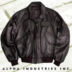 Alpha Industries CWU Leather Jacket - black - snipersw - 201 990 Ft