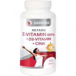 Damona Retard C-vitamin 1000 mg+D3-vitamin+Cink tabletta 100 db