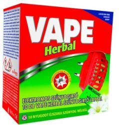 VAPE Herbal elektromos készülék és szúnyogirtó lap 10db
