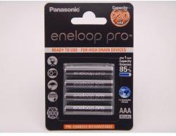 Panasonic AAA eneloop pro 930mAh (4) (BK-4HCDE/4BE) Baterie reincarcabila