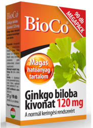 bioco ginkgo biloba kivonat 120 mg megapack tabletta 90 db 60