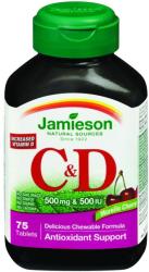 Jamieson C & D3-vitamin 500 mg szopogató tabletta 75 db