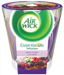 Air Wick Essential Oils Infusion Mountain Berry Blossom illatgyertya 105 g