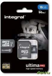 Integral microSDHC Ultima Pro 16GB INMSDH16G10-90U1