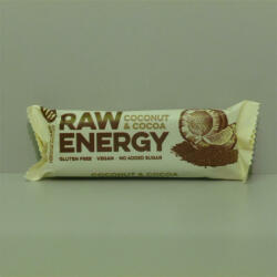 bombus Raw Energy kókusz-kakaó szelet 50 g