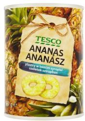 Tesco Ananászszeletek szirupban 567 g