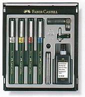 Faber-Castell TG1-S csőtoll készlet 0,25mm 0,35mm 0,5 mm 0,7mm