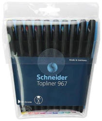 Schneider Liner 0.4 mm, SCHNEIDER Topliner 967, 10 culori/set