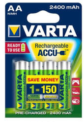 VARTA Rechargeable Accu AA 2400mAh (4)