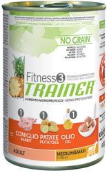 TRAINER Fitness 3 Adult Medium & Maxi - Rabbit & Potato 12x400 g