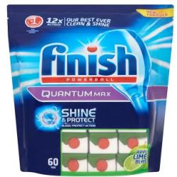 Finish Shine&Protect Quantum Max Alma-Lime Mosogatógép Tabletta 60 db