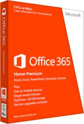 Microsoft Office 365 Home Premium P2 ENG (1 User/5 Device/1 Year) 6GQ-00684
