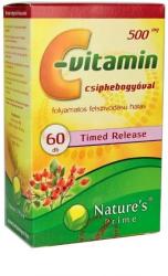 Nature's Prime C-vitamin 500 mg kapszula csipkebogyóval 60 db