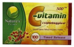 Nature's Prime C-vitamin 500 mg kapszula csipkebogyóval 100 db