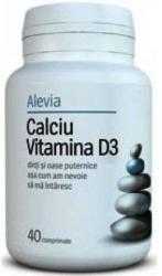 Alevia Calciu & Vitamina D3 40 comprimate