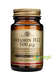 Solgar Vitamin B12 500mcg 50 comprimate