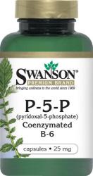 Swanson P-5-P (Piridoxina) Vitamina B6 25 mg 60 comprimate