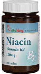 Vitaking Niacin Vitamina B3 100 mg 100 comprimate