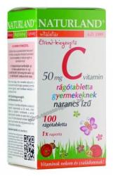 Naturland 50 mg C-vitamin rágótabletta gyerekeknek 100 db