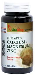 Vitaking Calciu+Magneziu+Zinc 100 comprimate