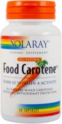 SOLARAY Food Carotene 25000UI 30 comprimate