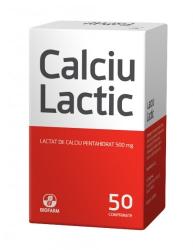 Biofarm Calciu lactic 50 comprimate