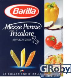 Barilla Mezze Penne Tricolore 3 színű durum száraztészta 500 g