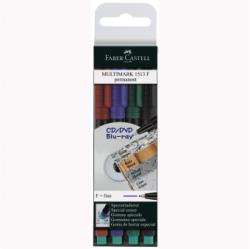 Faber-Castell Marker Permanent Set 4 F Multimark Faber-Castell (FC151304) - viamond