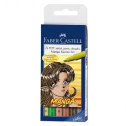 Faber-Castell Pitt Artist Pen Manga Set 6 buc Kaioro Faber-Castell (FC167134) - viamond