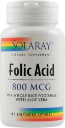 SOLARAY Folic Acid 800mcg 100 comprimate