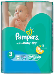 Pampers Active Baby-Dry 3 Midi 4-9 kg 15 db